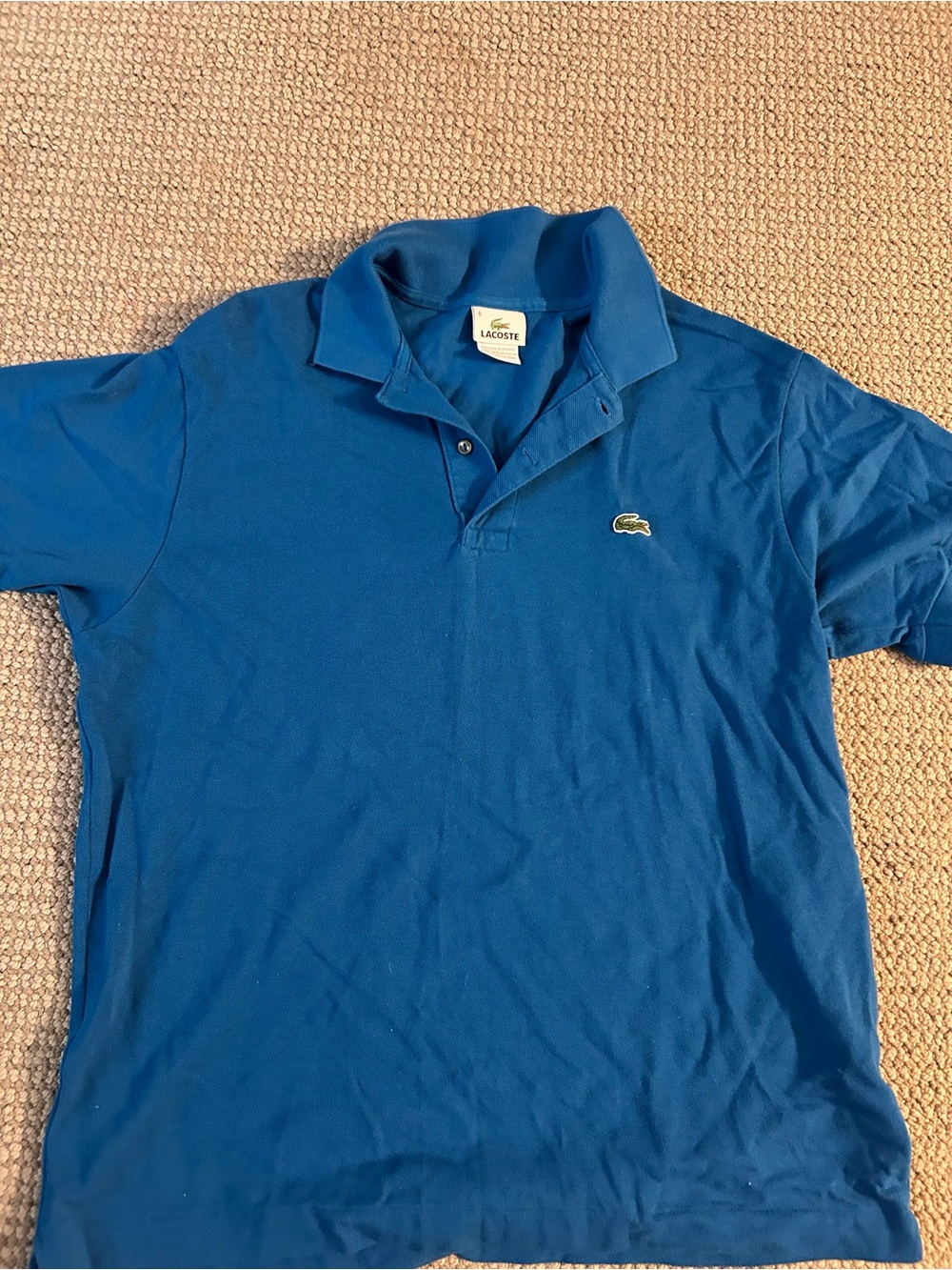 Lacoste Men's Royal Blue Polo with Crocodile Logo